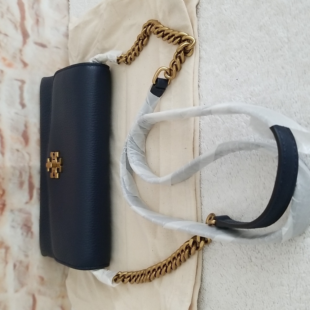 New Tory Burch Kira Leather Wallet-On-Chain - Picture 7 of 12